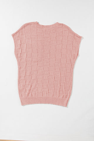 Textured Knit Top with Chest Pocket - 4 Colors