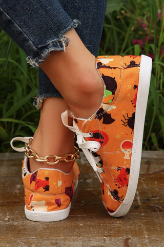 Orange Halloween Sneakers