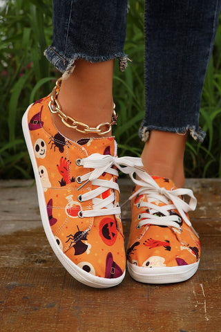 Orange Halloween Sneakers