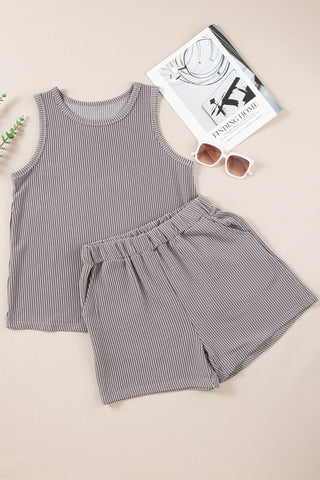 Tank Top Shorts Set - 3 Colors