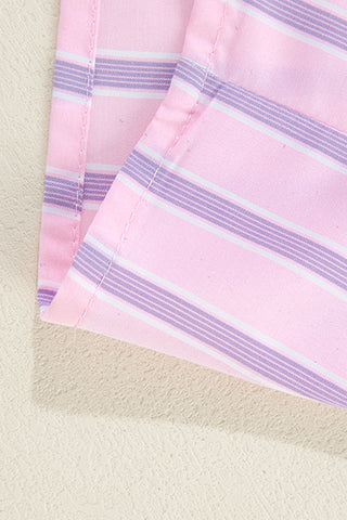 Pink & Mauve Striped Shirt