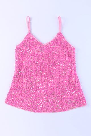 Sequin Cami wtih Spaghetti Straps