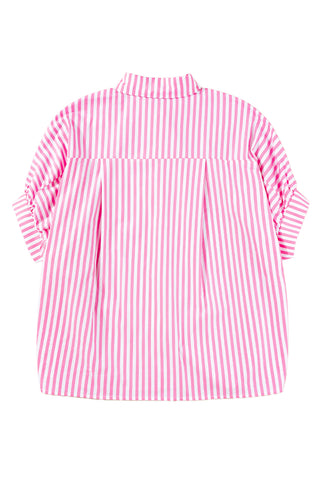 Striped Oversize Blouse with Dolman Sleeves - 3 Colors