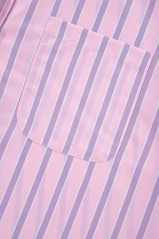 Pink & Mauve Striped Shirt