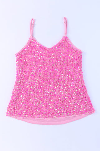 Sequin Cami wtih Spaghetti Straps