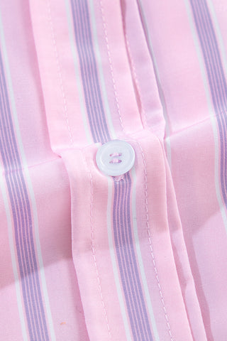 Pink & Mauve Striped Shirt