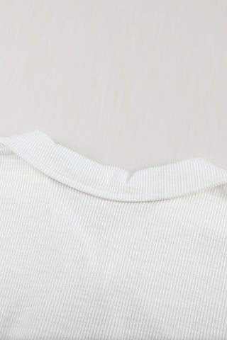 Long Sleeve Sweatshirt Button Front & Collar - 3 Colors